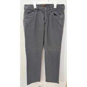 Tommy Bahama Mens Gray 32x32 Flat-Front Casual Pants 98% Cotton 2% Spandex